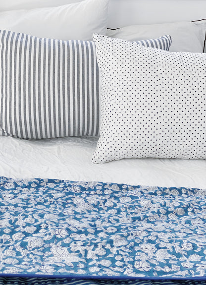 Navy Spots Pillowcase