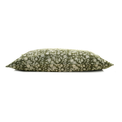 Sage Green Floral Pillowcase