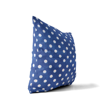 Indigo Dotty Cushion Cover