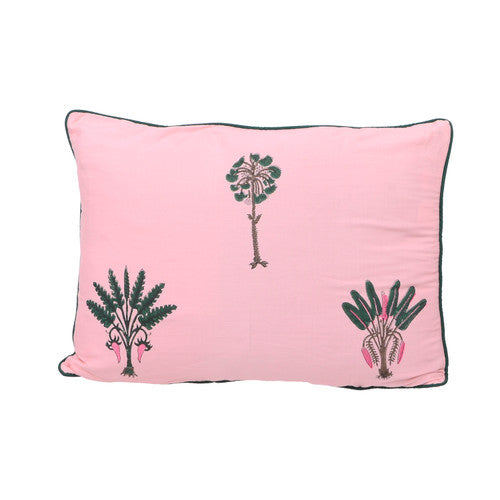 Sunset Pink Palms Small Pillowcase