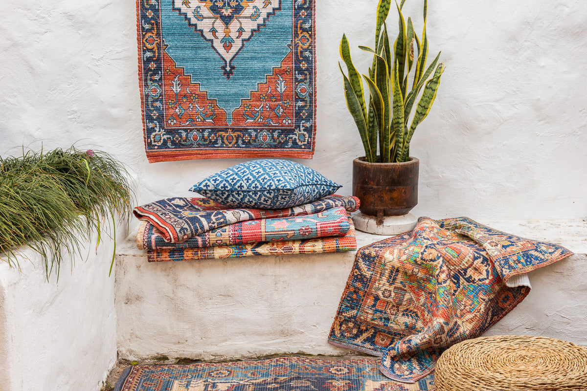 Mystery Coastal Indigo Cushion Cover Bundle - 3 cushion covers