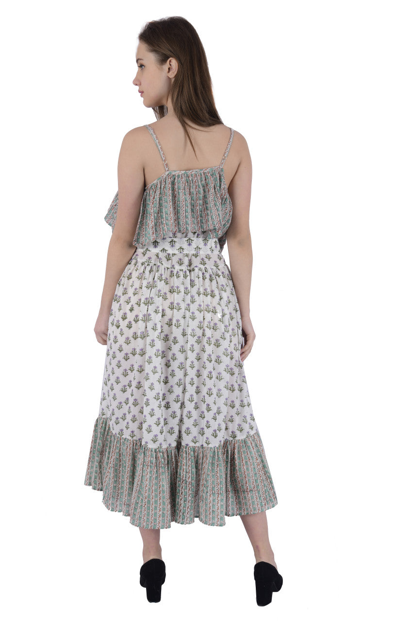 Sage Chintz  dress -Small/medium