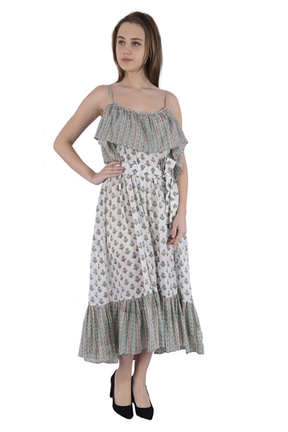 Sage Chintz  dress -Small/medium