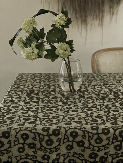 Sage Gumnuts  Round Tablecloth