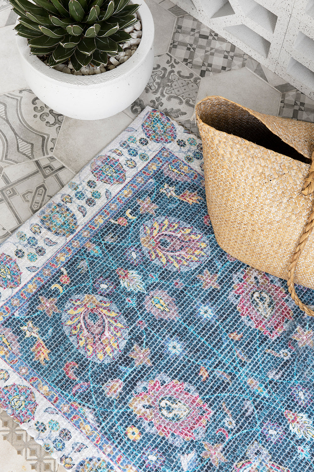 Rizzy Rumi Rumi Large Upcycled Rug|Peacocks And Paisleys – PEACOCKS AND PAISLEYS