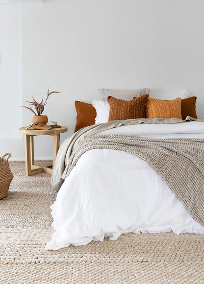 Tan Linen Cushion Cover