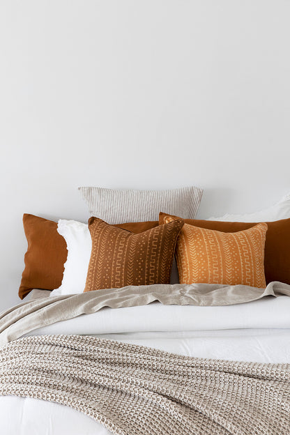 Tan Linen Cushion Cover