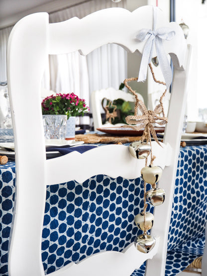 Indigo Dots Tablecloth (180x275cm)