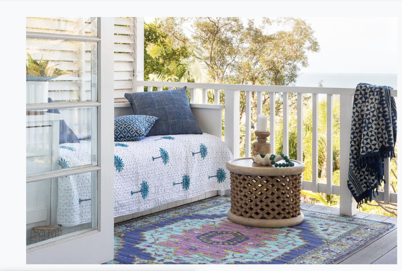 Indigo Stripes Hamptons Cushion Cover